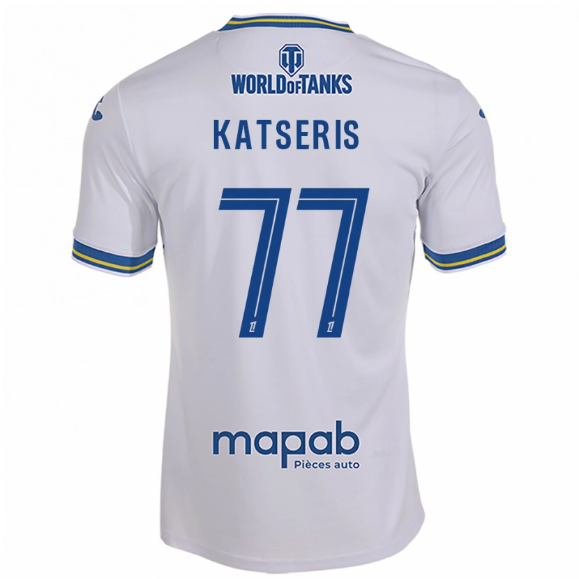 Danxen Damen Panos Katseris #77 Weiß Himmelblau Auswärtstrikot Trikot 2025/26 T-Shirt Österreich
