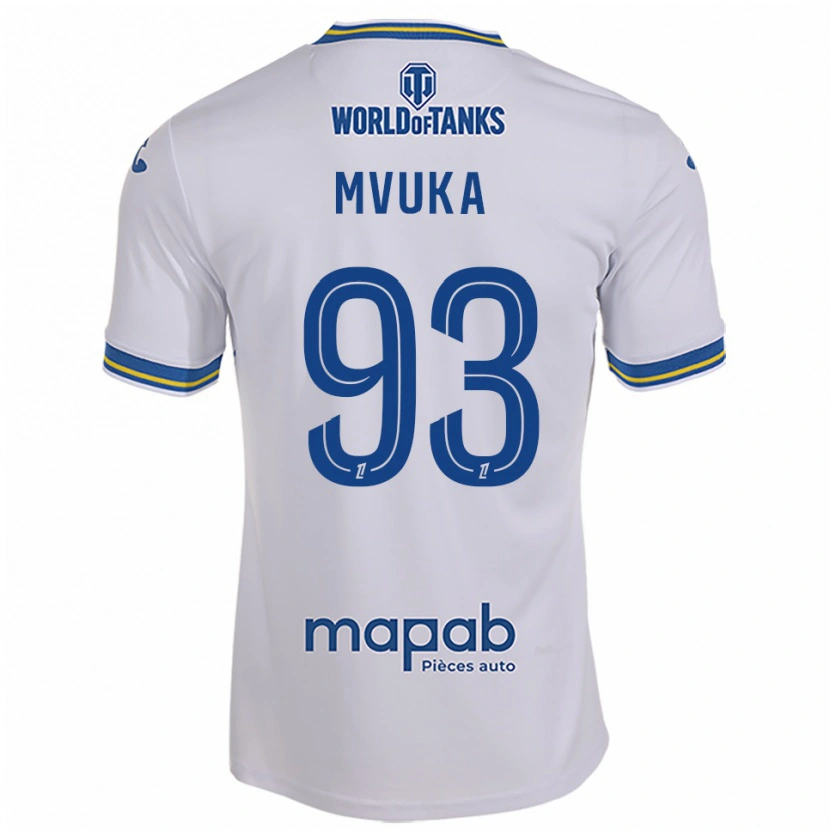 Danxen Damen Joel Mvuka #93 Weiß Himmelblau Auswärtstrikot Trikot 2025/26 T-Shirt Österreich