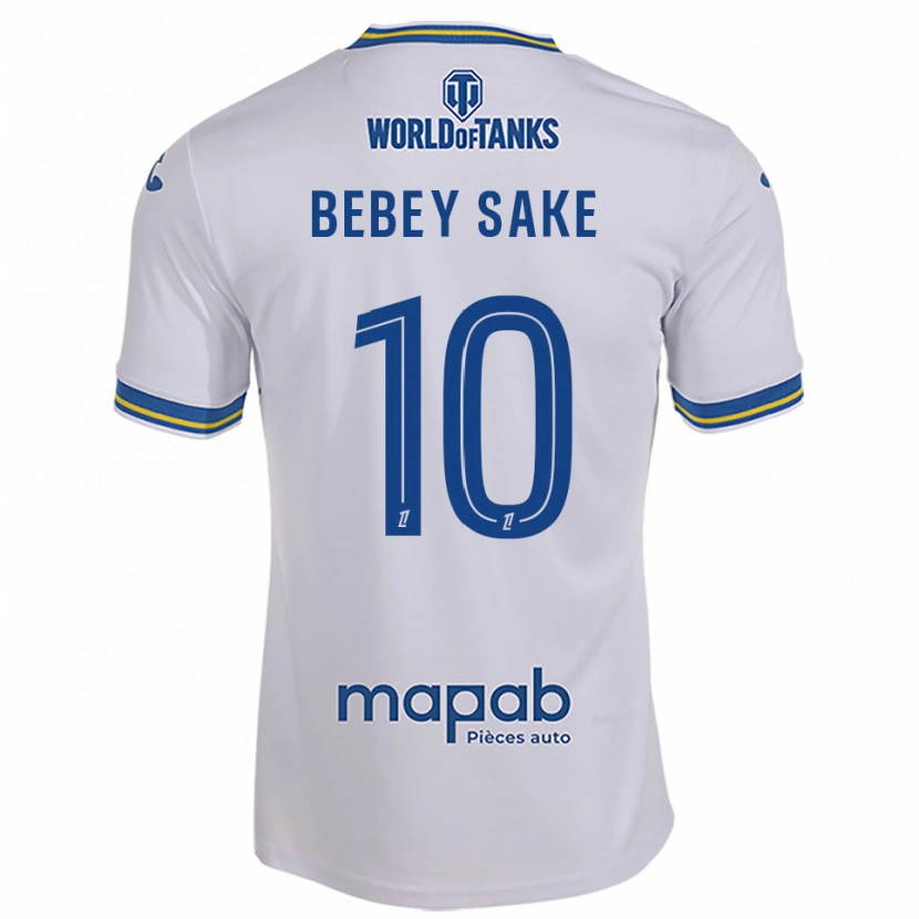 Danxen Damen Mattéo Bebey Sake #10 Weiß Himmelblau Auswärtstrikot Trikot 2025/26 T-Shirt Österreich