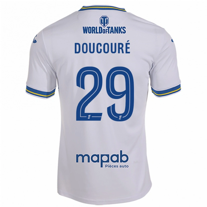Danxen Damen Siriné Doucouré #29 Weiß Himmelblau Auswärtstrikot Trikot 2025/26 T-Shirt Österreich