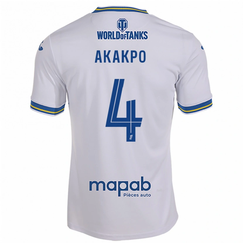 Danxen Damen Izak Akakpo #4 Weiß Himmelblau Auswärtstrikot Trikot 2025/26 T-Shirt Österreich