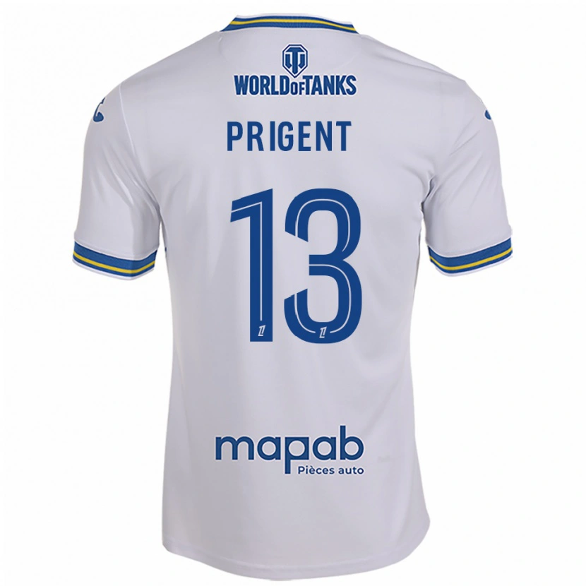 Danxen Damen Matéo Prigent #13 Weiß Himmelblau Auswärtstrikot Trikot 2025/26 T-Shirt Österreich
