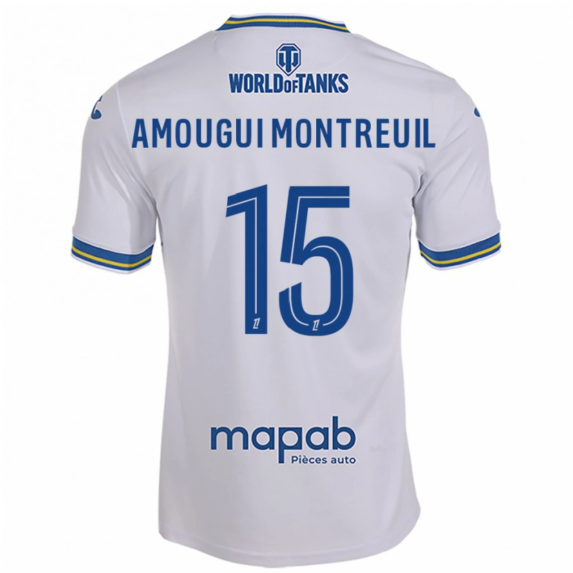 Danxen Damen Maceo Amougui Montreuil #15 Weiß Himmelblau Auswärtstrikot Trikot 2025/26 T-Shirt Österreich