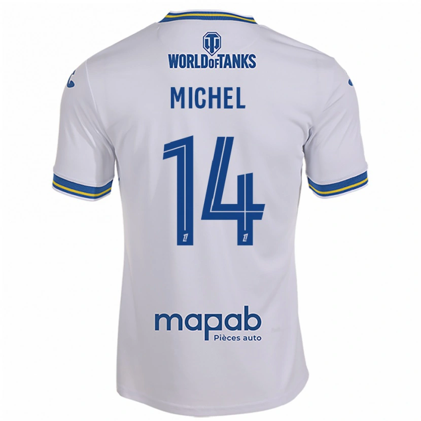 Danxen Damen Raphaël Michel #14 Weiß Himmelblau Auswärtstrikot Trikot 2025/26 T-Shirt Österreich
