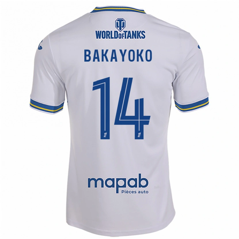 Danxen Damen Tiemoué Bakayoko #14 Weiß Himmelblau Auswärtstrikot Trikot 2025/26 T-Shirt Österreich