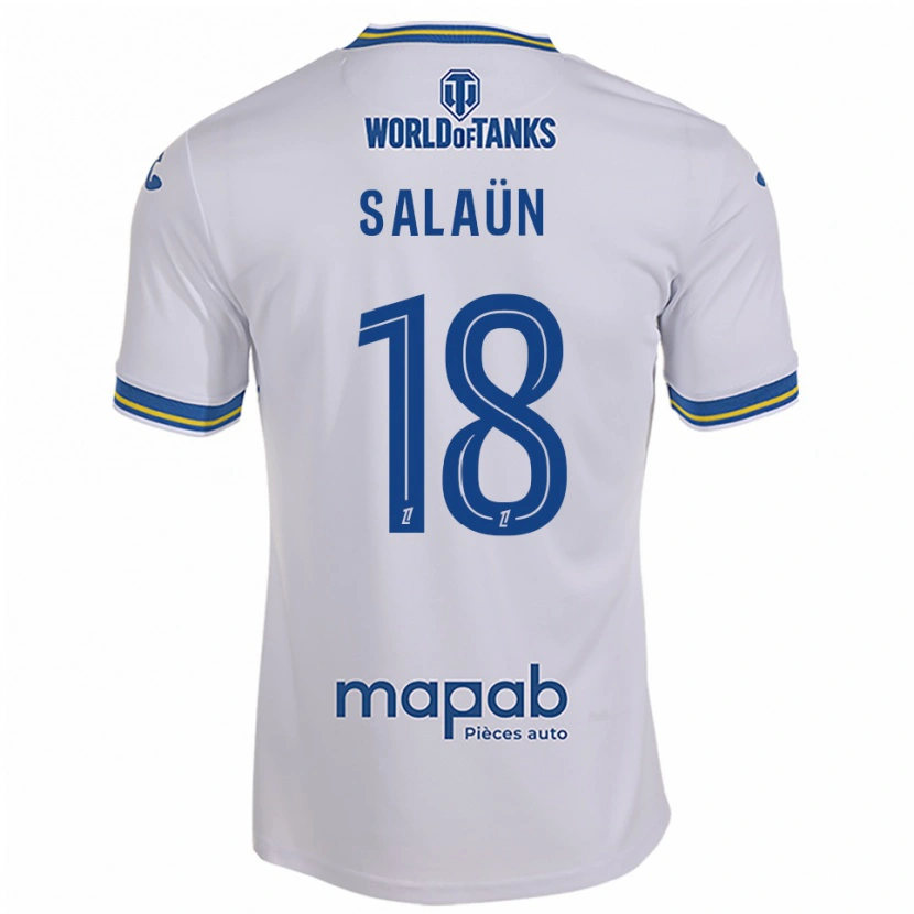 Danxen Damen Elody Salaün #18 Weiß Himmelblau Auswärtstrikot Trikot 2025/26 T-Shirt Österreich