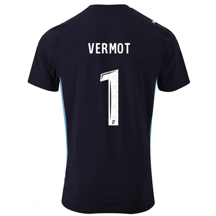 Danxen Damen Théo Vermot #1 Schwarz Himmelblau Auswärtstrikot Trikot 2025/26 T-Shirt Österreich