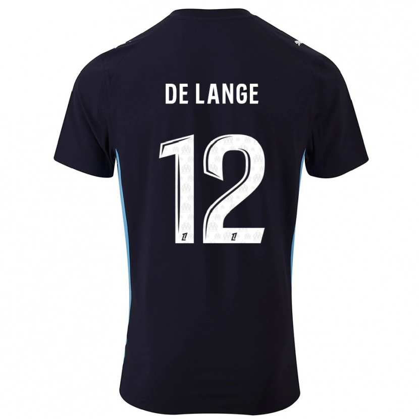 Danxen Damen Jeffrey De Lange #12 Schwarz Himmelblau Auswärtstrikot Trikot 2025/26 T-Shirt Österreich