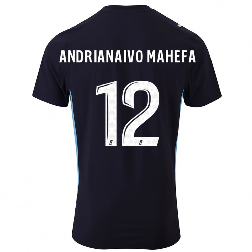 Danxen Damen Mathis Andrianaivo Mahefa #12 Schwarz Himmelblau Auswärtstrikot Trikot 2025/26 T-Shirt Österreich