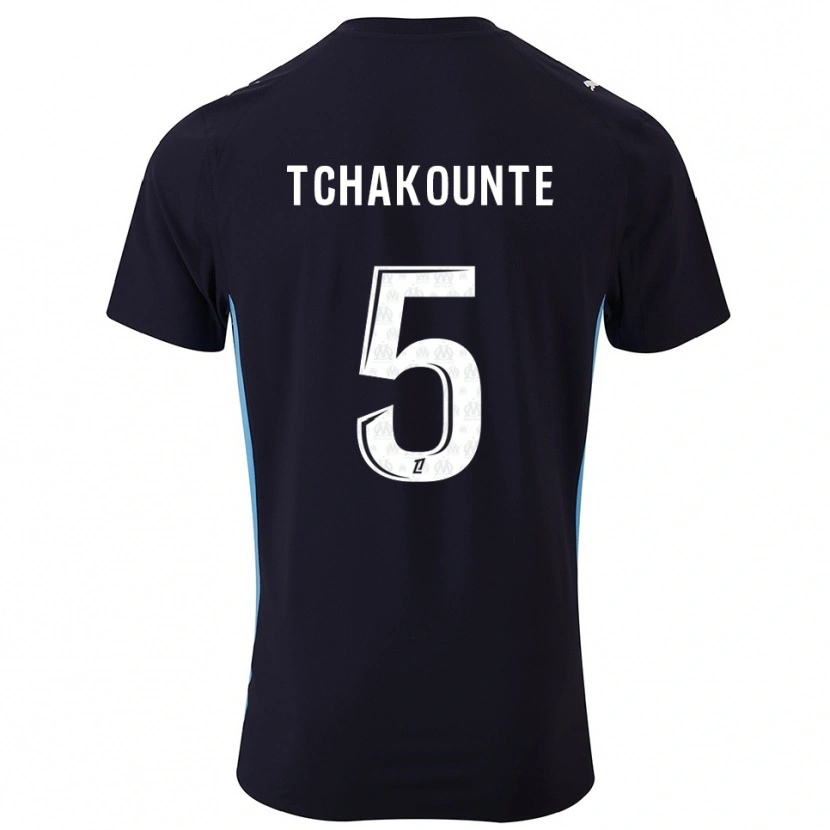 Danxen Damen Annaëlle Tchakounté #5 Schwarz Himmelblau Auswärtstrikot Trikot 2025/26 T-Shirt Österreich