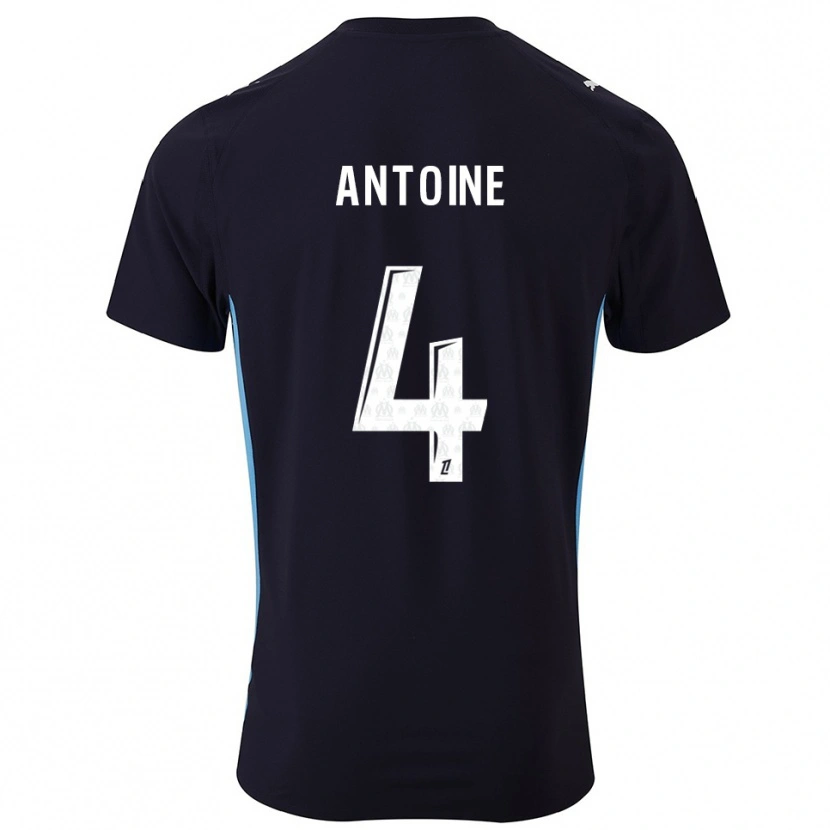 Danxen Damen Maud Antoine #4 Schwarz Himmelblau Auswärtstrikot Trikot 2025/26 T-Shirt Österreich