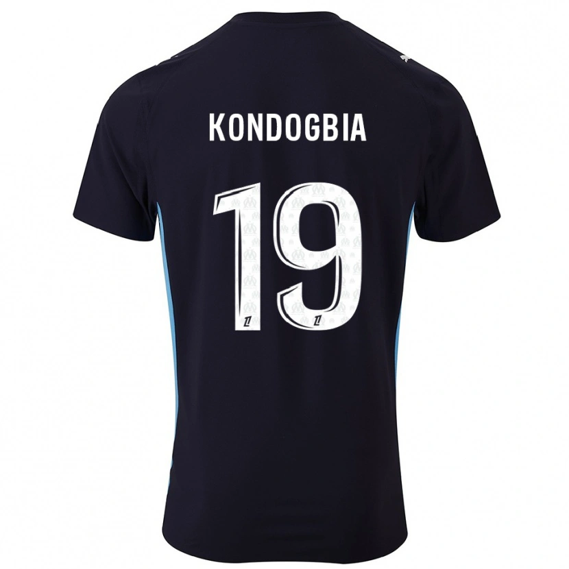 Danxen Damen Geoffrey Kondogbia #19 Schwarz Himmelblau Auswärtstrikot Trikot 2025/26 T-Shirt Österreich