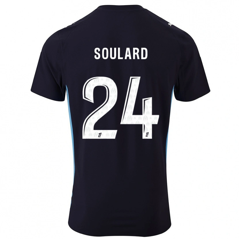 Danxen Damen Amandine Soulard #24 Schwarz Himmelblau Auswärtstrikot Trikot 2025/26 T-Shirt Österreich