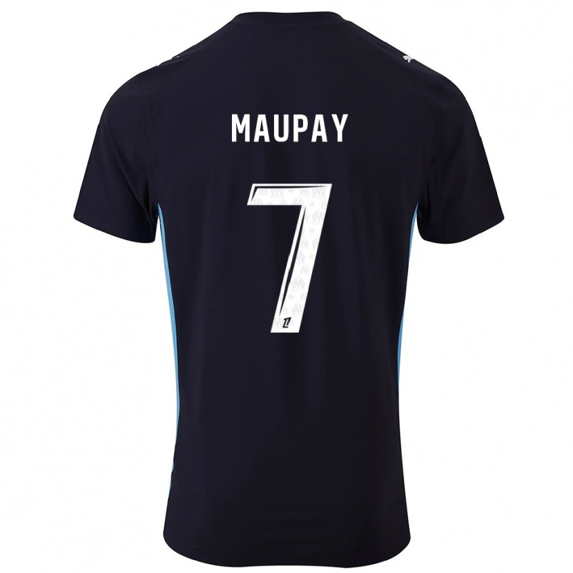 Danxen Damen Neal Maupay #7 Schwarz Himmelblau Auswärtstrikot Trikot 2025/26 T-Shirt Österreich
