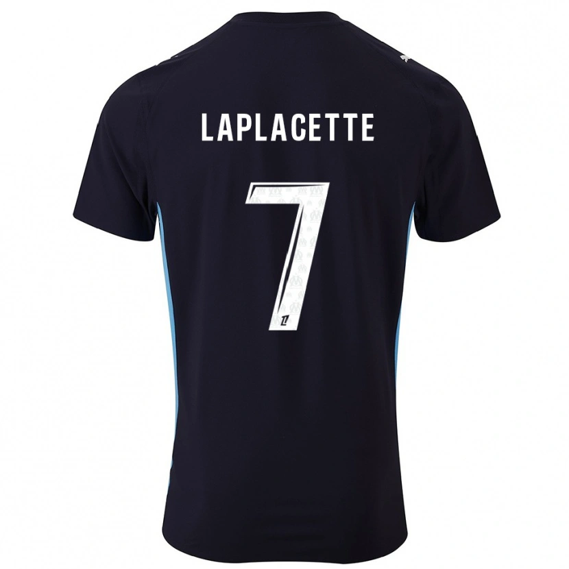Danxen Damen Tess Laplacette #7 Schwarz Himmelblau Auswärtstrikot Trikot 2025/26 T-Shirt Österreich