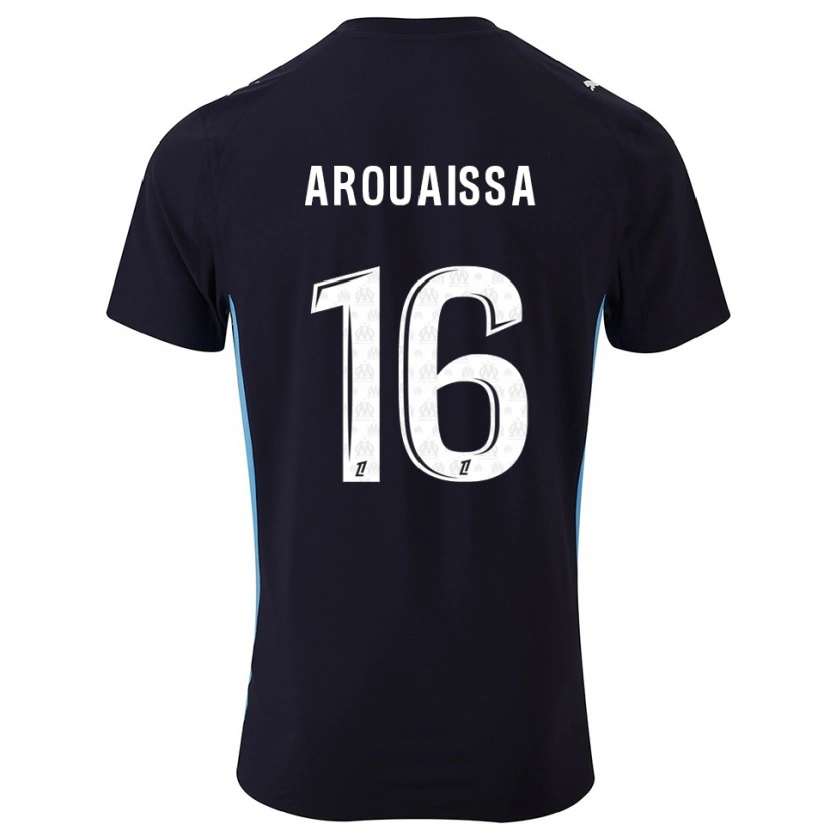 Danxen Damen Ines Arouaissa #16 Schwarz Himmelblau Auswärtstrikot Trikot 2025/26 T-Shirt Österreich
