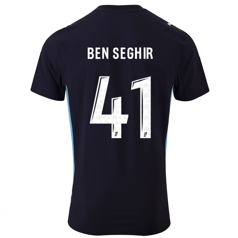 Danxen Damen Salim Ben Seghir #41 Schwarz Himmelblau Auswärtstrikot Trikot 2025/26 T-Shirt Österreich