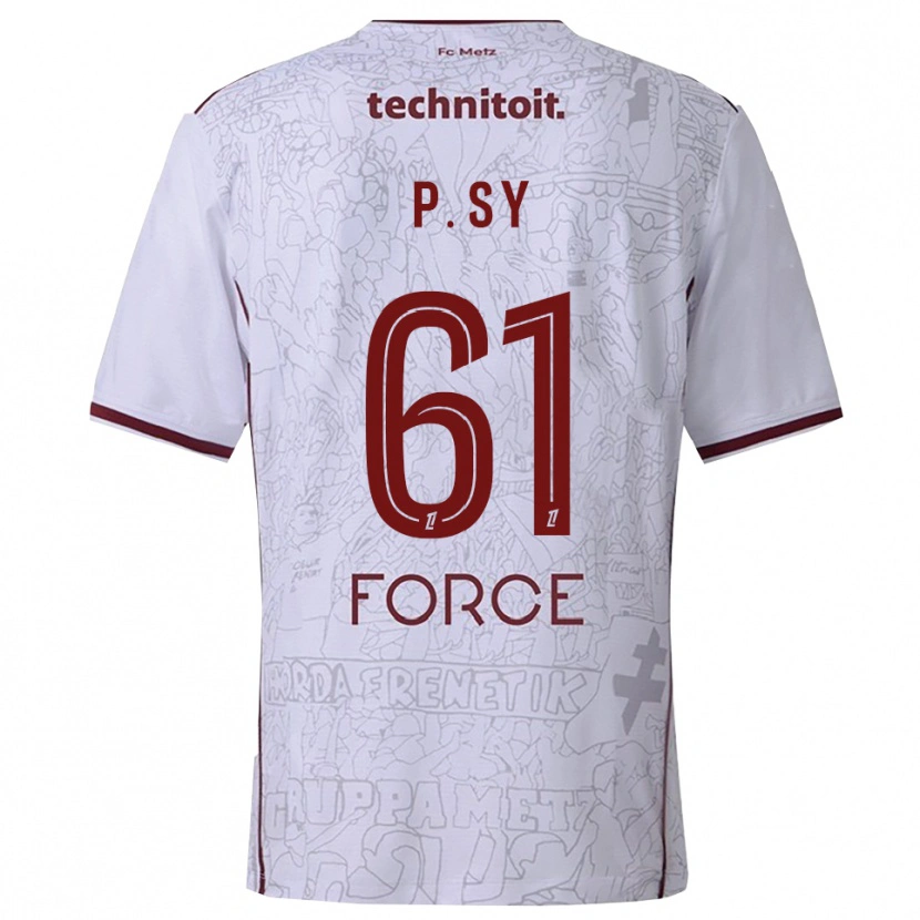 Danxen Damen Pape Sy #61 Weiß Burgunderrot Auswärtstrikot Trikot 2025/26 T-Shirt Österreich