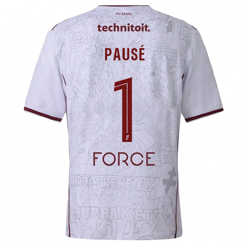 Danxen Damen Luca Pausé #1 Weiß Burgunderrot Auswärtstrikot Trikot 2025/26 T-Shirt Österreich