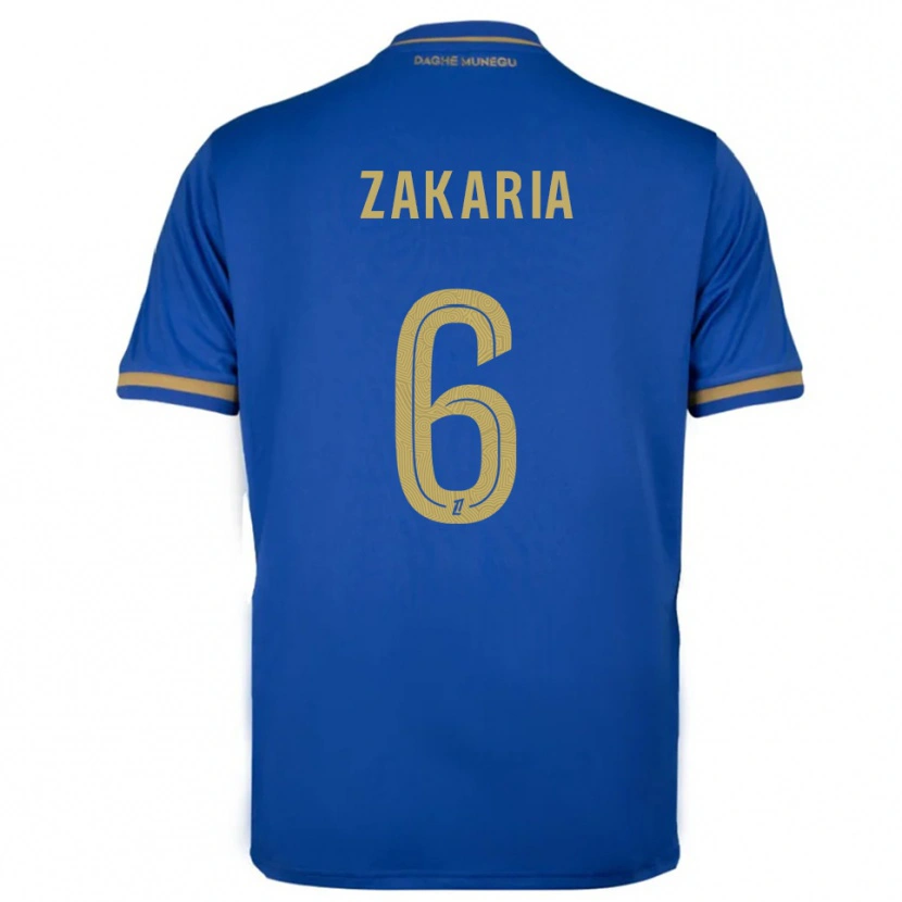 Danxen Damen Denis Zakaria #6 Blau Gold Auswärtstrikot Trikot 2025/26 T-Shirt Österreich