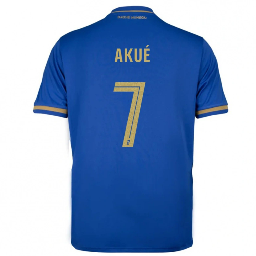 Danxen Damen Checkina Akué #7 Blau Gold Auswärtstrikot Trikot 2025/26 T-Shirt Österreich