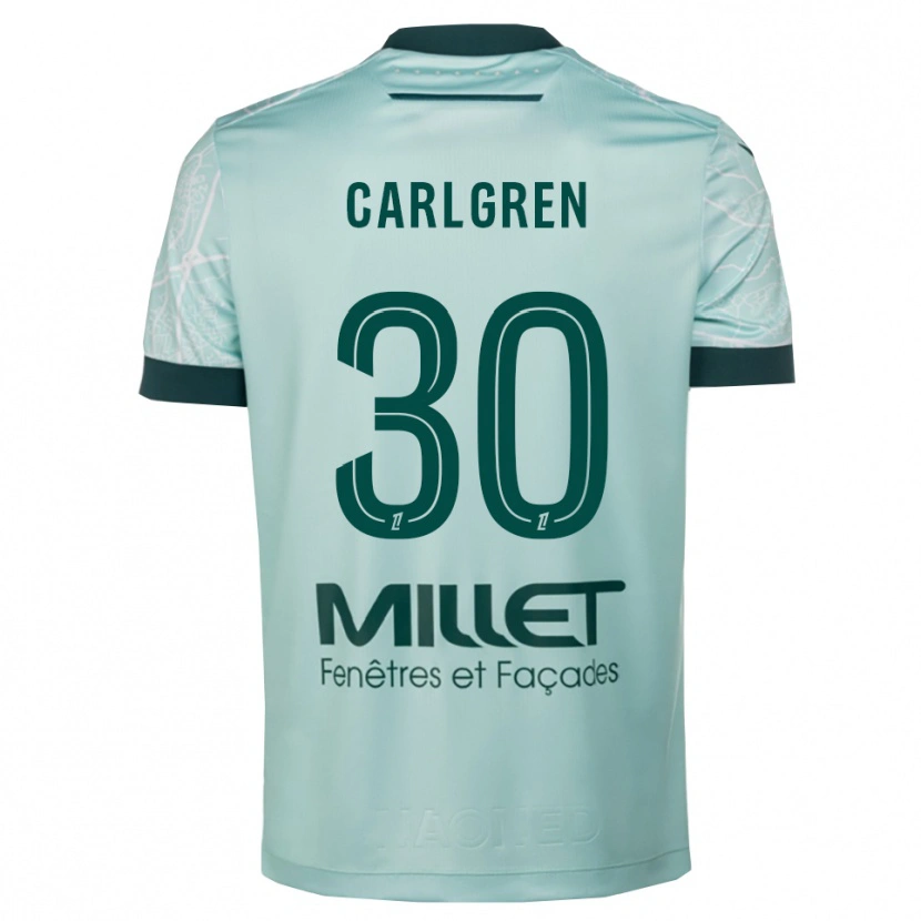 Danxen Damen Patrik Carlgren #30 Grün Weiß Auswärtstrikot Trikot 2025/26 T-Shirt Österreich
