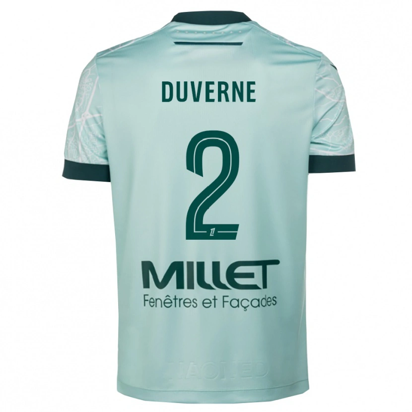 Danxen Damen Jean-Kévin Duverne #2 Grün Weiß Auswärtstrikot Trikot 2025/26 T-Shirt Österreich