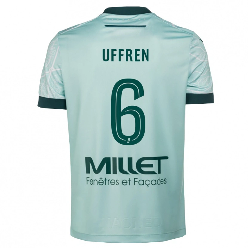 Danxen Damen Manon Uffren #6 Grün Weiß Auswärtstrikot Trikot 2025/26 T-Shirt Österreich