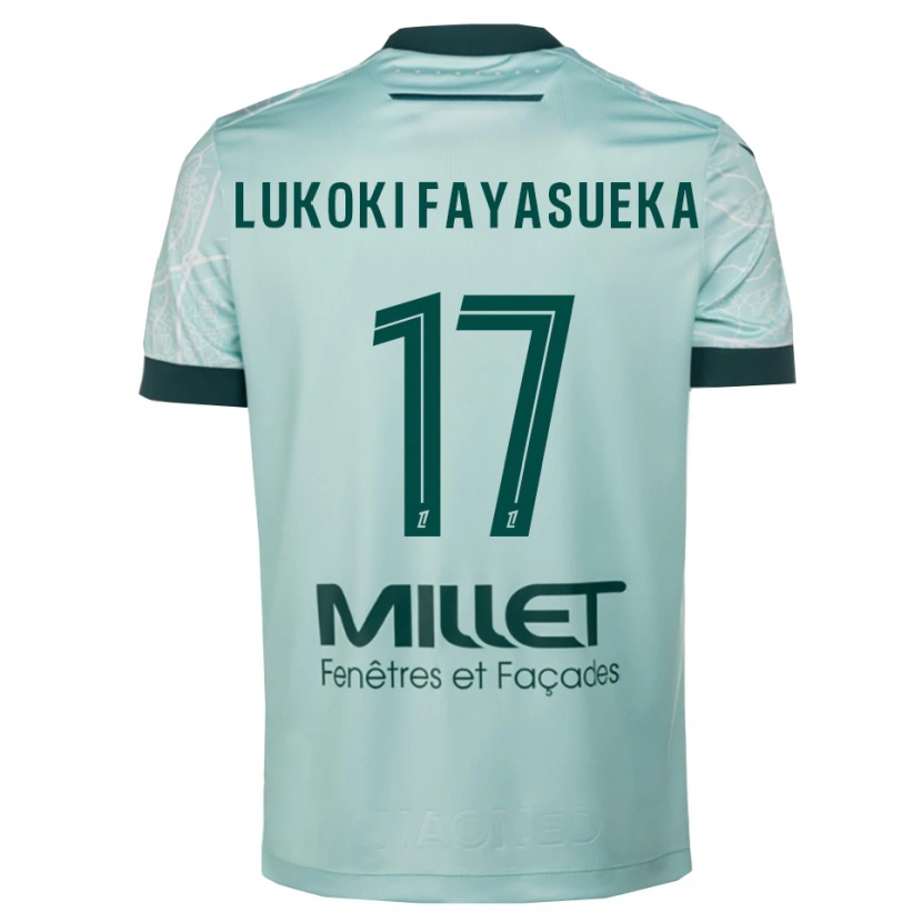 Danxen Damen Kévin Lukoki Fayasueka #17 Grün Weiß Auswärtstrikot Trikot 2025/26 T-Shirt Österreich