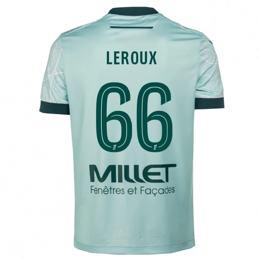 Danxen Damen Louis Leroux #66 Grün Weiß Auswärtstrikot Trikot 2025/26 T-Shirt Österreich