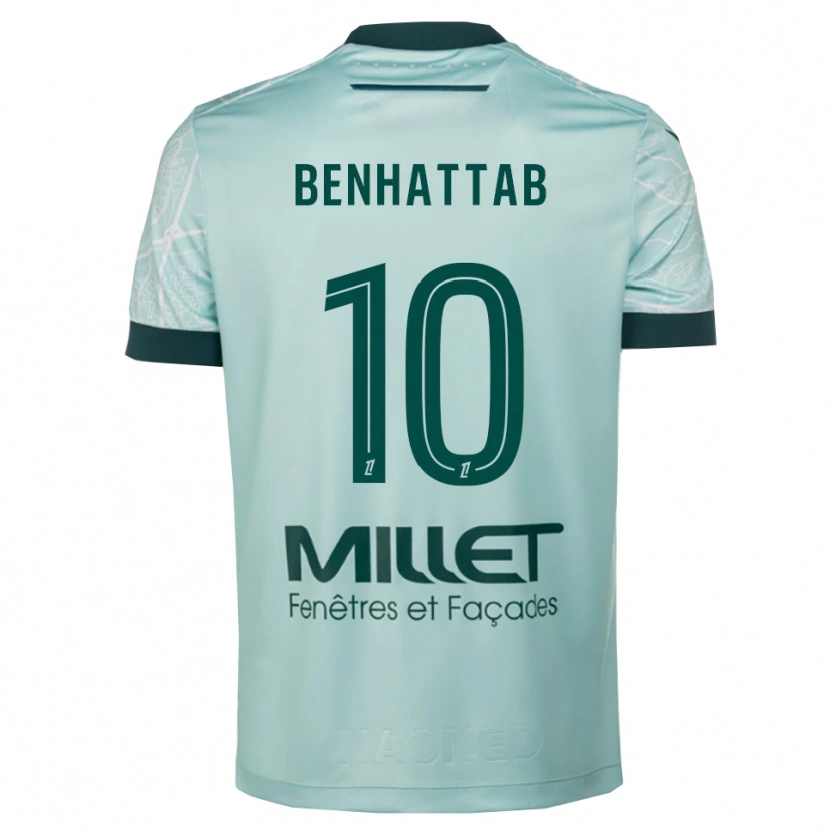Danxen Damen Yassine Benhattab #10 Grün Weiß Auswärtstrikot Trikot 2025/26 T-Shirt Österreich