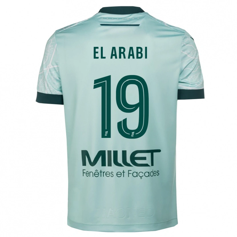 Danxen Damen Youssef El Arabi #19 Grün Weiß Auswärtstrikot Trikot 2025/26 T-Shirt Österreich