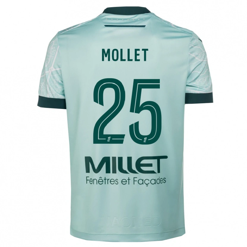 Danxen Damen Florent Mollet #25 Grün Weiß Auswärtstrikot Trikot 2025/26 T-Shirt Österreich