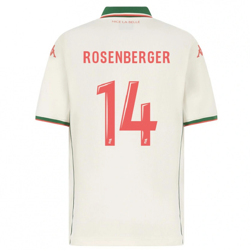 Danxen Damen Léa Rosenberger #14 Weiß Grün Auswärtstrikot Trikot 2025/26 T-Shirt Österreich