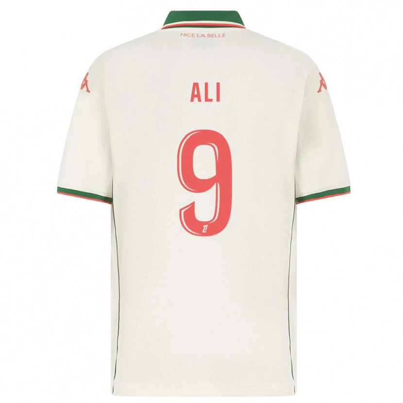 Danxen Damen Kéfren Ali #9 Weiß Grün Auswärtstrikot Trikot 2025/26 T-Shirt Österreich