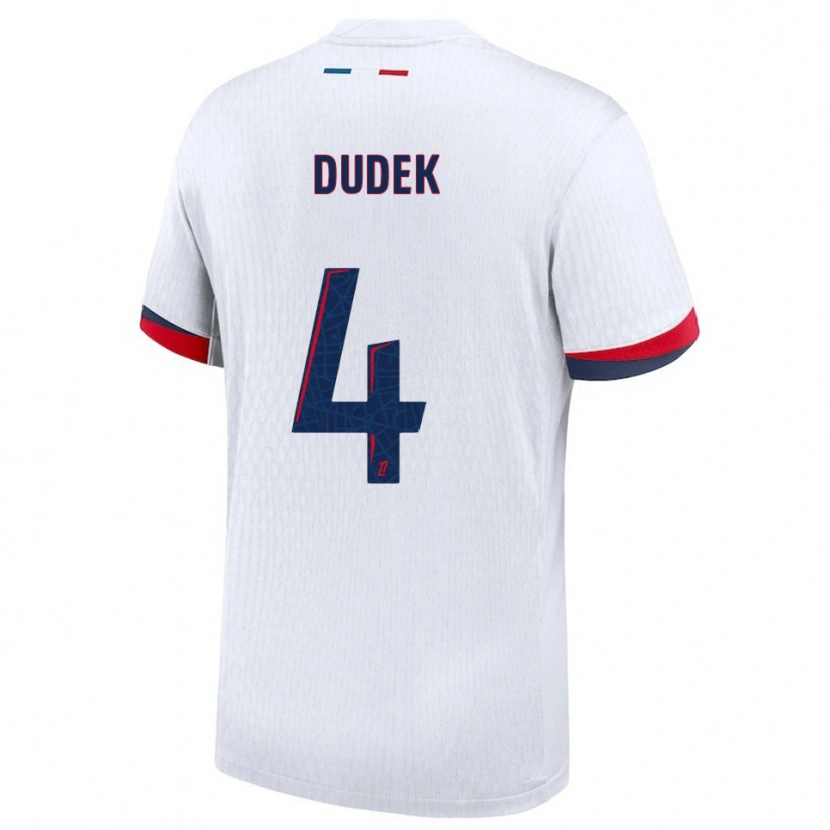 Danxen Damen Paulina Dudek #4 Weiß Rot Auswärtstrikot Trikot 2025/26 T-Shirt Österreich