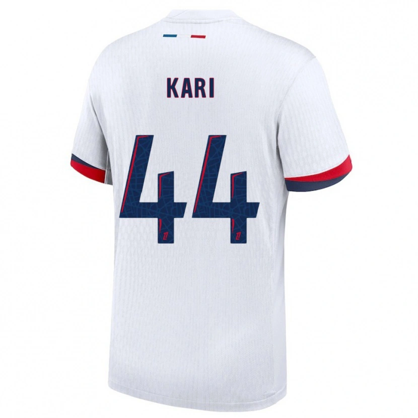 Danxen Damen Ayman Kari #44 Weiß Rot Auswärtstrikot Trikot 2025/26 T-Shirt Österreich