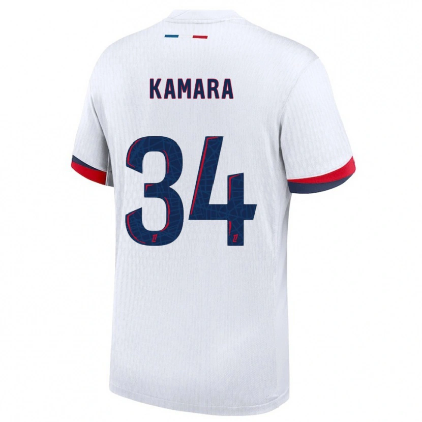 Danxen Damen Noham Kamara #34 Weiß Rot Auswärtstrikot Trikot 2025/26 T-Shirt Österreich