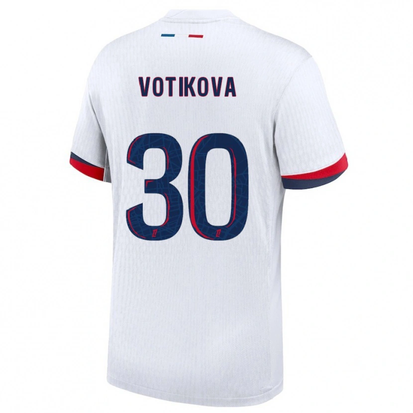 Danxen Damen Barbora Votikova #30 Weiß Rot Auswärtstrikot Trikot 2025/26 T-Shirt Österreich