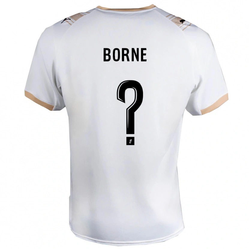 Danxen Damen Melvin Borne #0 Weiß Schwarz Auswärtstrikot Trikot 2025/26 T-Shirt Österreich