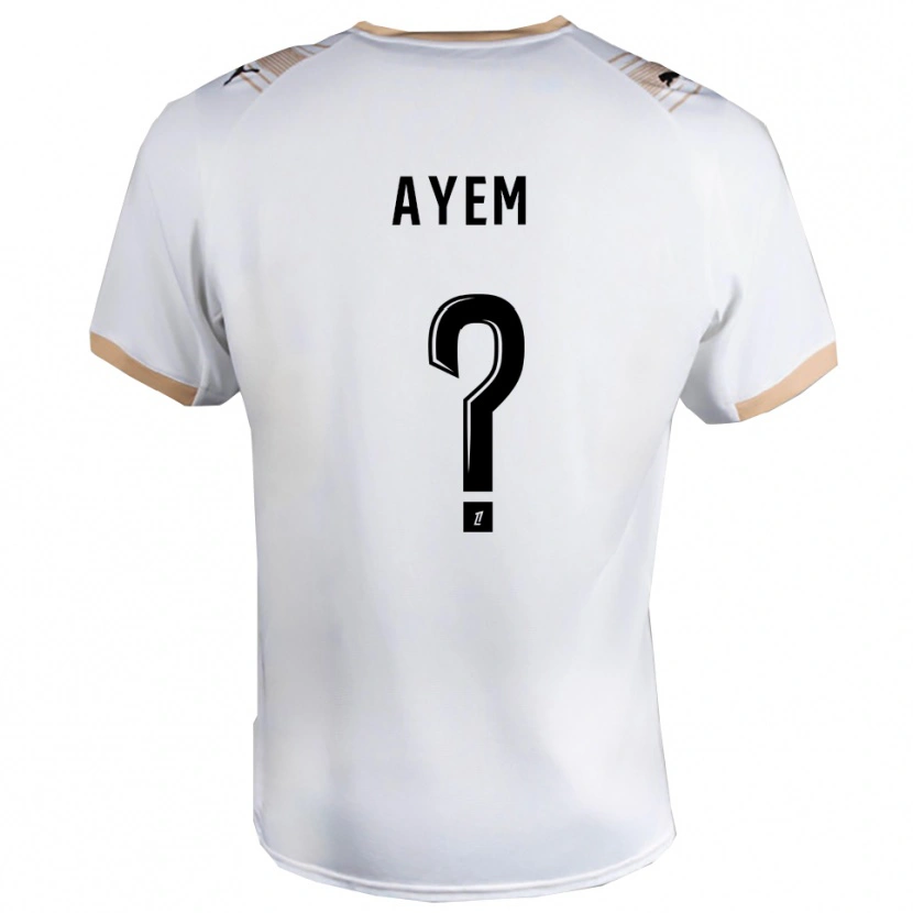 Danxen Damen Grégory Ayem #0 Weiß Schwarz Auswärtstrikot Trikot 2025/26 T-Shirt Österreich