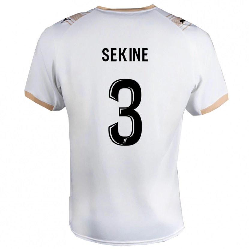 Danxen Damen Hiroki Sekine #3 Weiß Schwarz Auswärtstrikot Trikot 2025/26 T-Shirt Österreich