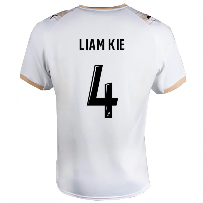 Danxen Damen Khalil-Liam Kie #4 Weiß Schwarz Auswärtstrikot Trikot 2025/26 T-Shirt Österreich