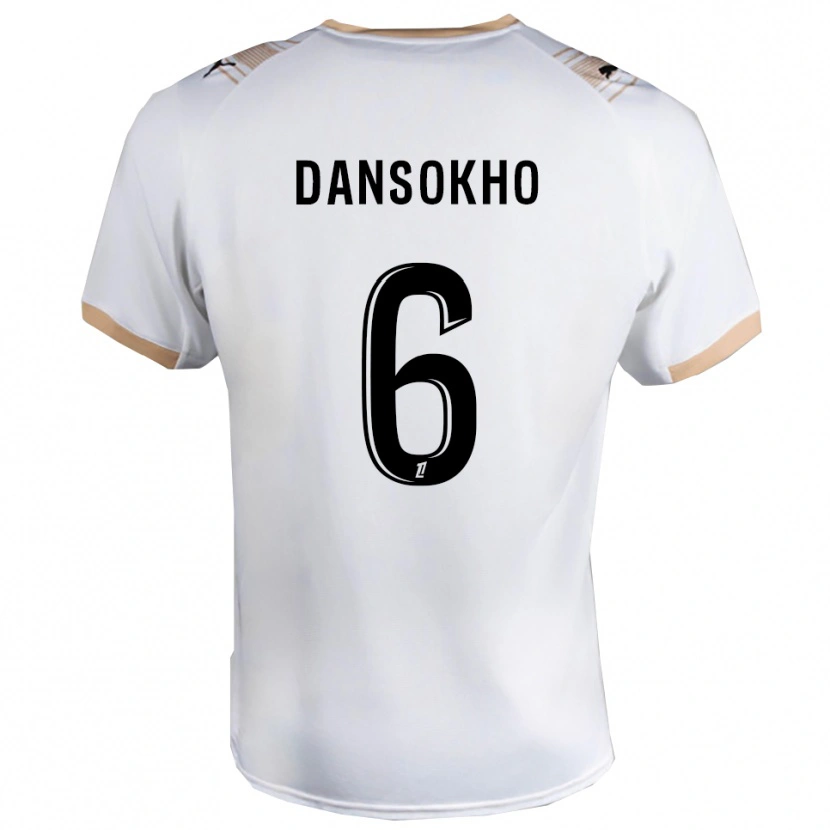 Danxen Damen Ansoumana Dansokho #6 Weiß Schwarz Auswärtstrikot Trikot 2025/26 T-Shirt Österreich