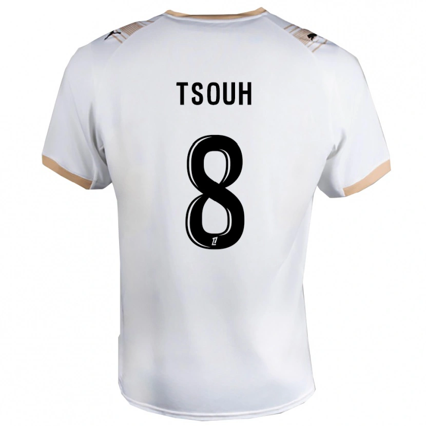 Danxen Damen Justin Tsouh #8 Weiß Schwarz Auswärtstrikot Trikot 2025/26 T-Shirt Österreich
