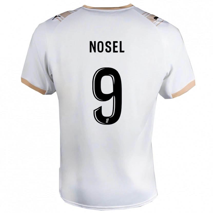Danxen Damen Adam Nosel #9 Weiß Schwarz Auswärtstrikot Trikot 2025/26 T-Shirt Österreich