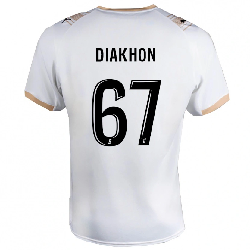 Danxen Damen Mamadou Diakhon #67 Weiß Schwarz Auswärtstrikot Trikot 2025/26 T-Shirt Österreich