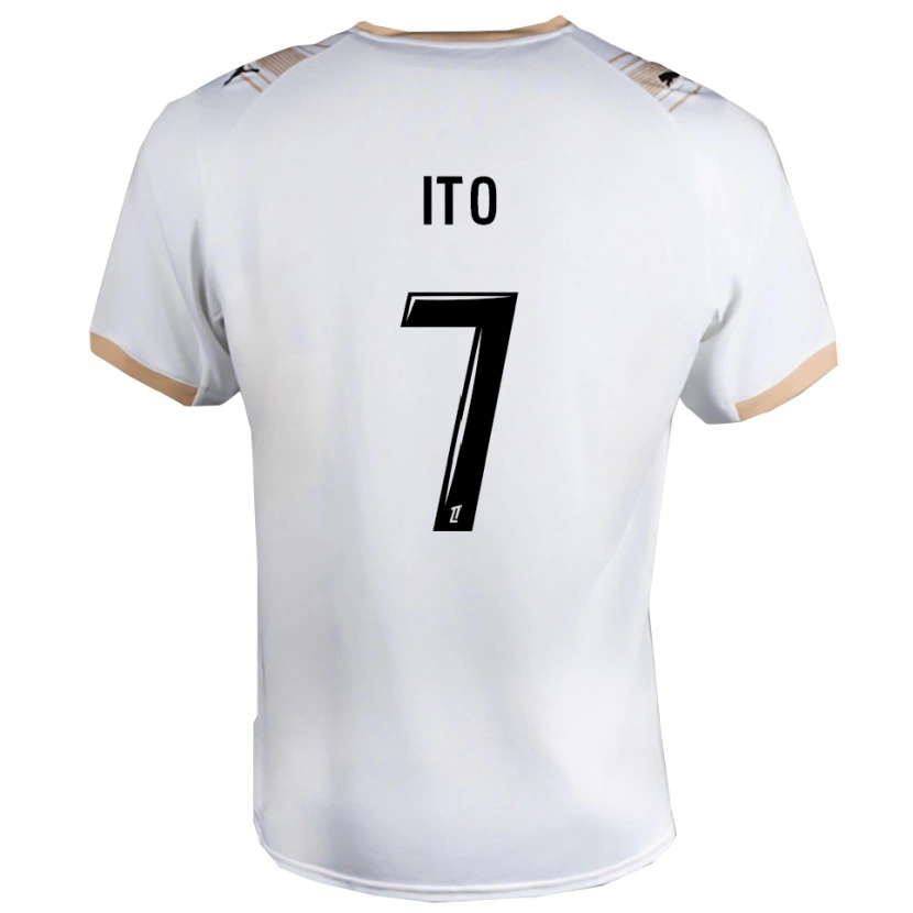 Danxen Damen Junya Ito #7 Weiß Schwarz Auswärtstrikot Trikot 2025/26 T-Shirt Österreich