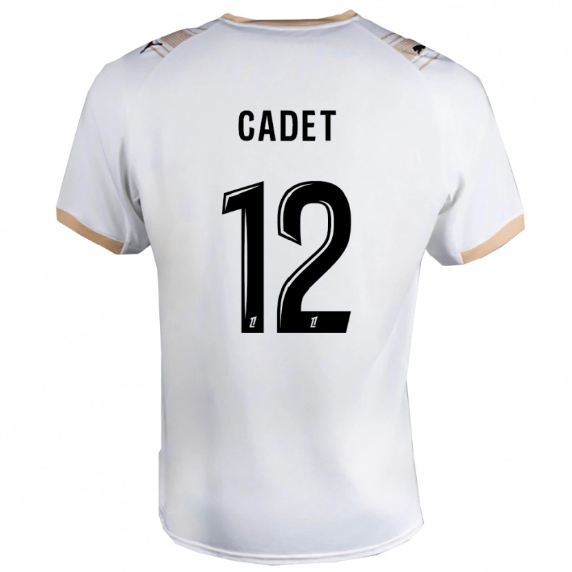Danxen Damen Charlélie Cadet #12 Weiß Schwarz Auswärtstrikot Trikot 2025/26 T-Shirt Österreich