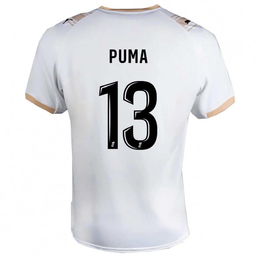 Danxen Damen Isaac Puma #13 Weiß Schwarz Auswärtstrikot Trikot 2025/26 T-Shirt Österreich